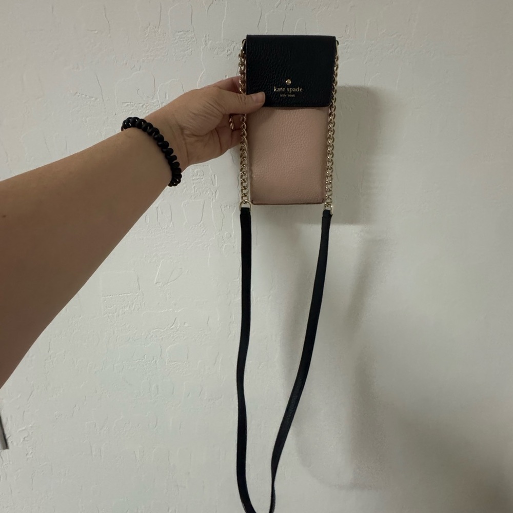 Kate Spade Black and Pink Chain Strap Bag - Never Used